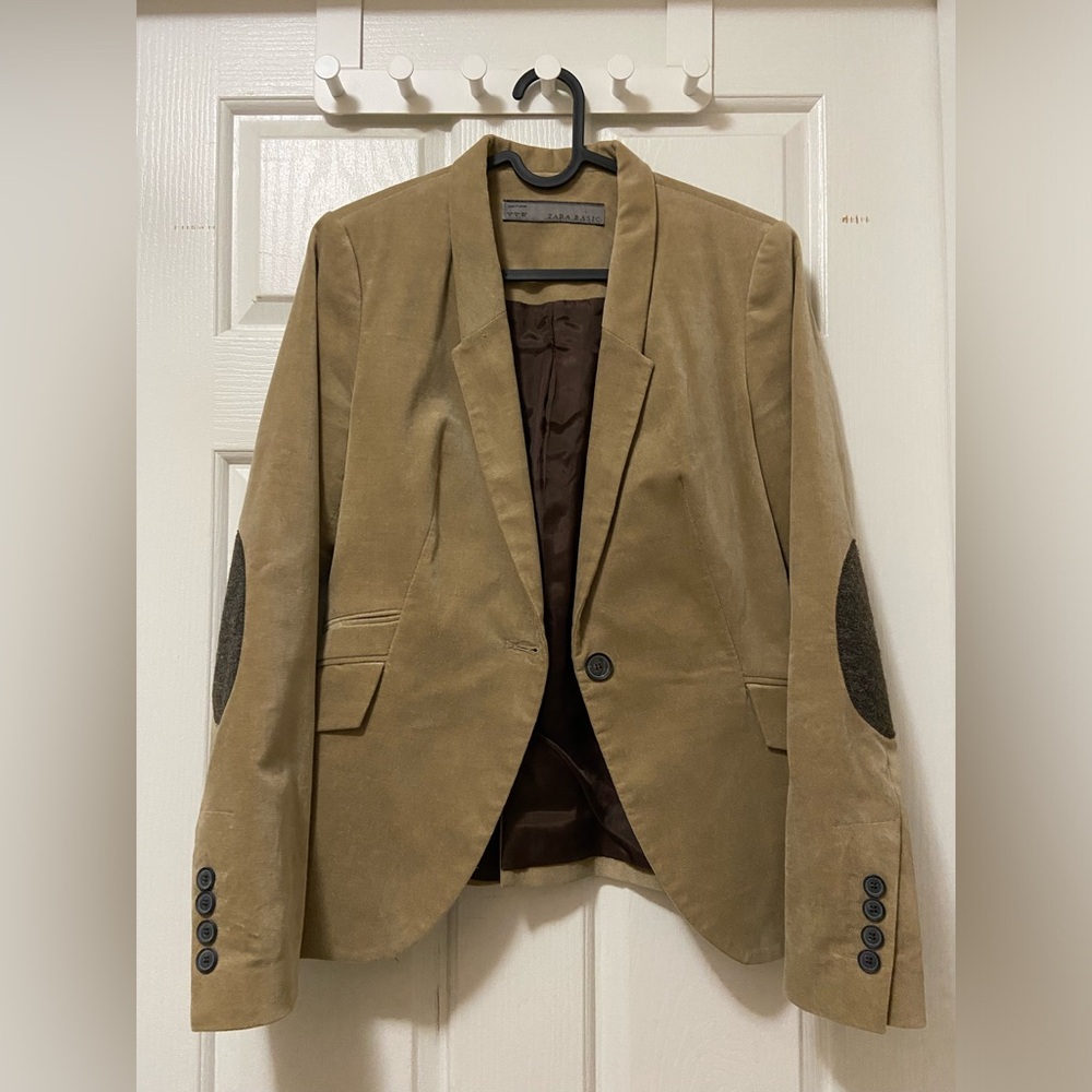 Preppy Zara Suit jacket with elbow patches!